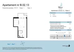 1 pokój, apartament 40,59 m², piętro 2, oferta nr B.02.13, Wave Świnoujście Thermal & Spa, Świnoujście, Dzielnica Nadmorska, ul. Bolesława Chrobrego 35