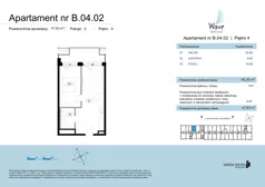 2 pokoje, apartament 47,83 m², piętro 4, oferta nr B.04.02, Wave Świnoujście Thermal & Spa, Świnoujście, Dzielnica Nadmorska, ul. Bolesława Chrobrego 35