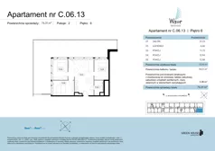 4 pokoje, apartament 72,93 m², piętro 6, oferta nr C.06.13, Wave Świnoujście Thermal & Spa, Świnoujście, Dzielnica Nadmorska, ul. Bolesława Chrobrego 35