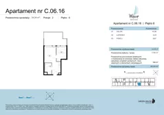 2 pokoje, apartament 32,68 m², piętro 6, oferta nr C.06.16, Wave Świnoujście Thermal & Spa, Świnoujście, Dzielnica Nadmorska, ul. Bolesława Chrobrego 35