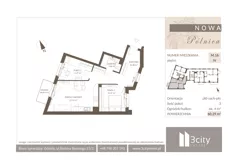3 pokoje, mieszkanie 60,34 m², piętro 4, oferta nr M.16, Nowa Pólnica, Gdańsk, Jasień, ul. Pólnicy