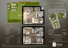 4 pokoje, mieszkanie 94,55 m², parter, oferta nr A_2a, Innova, Gdańsk, Matarnia, ul. Telewizyjna