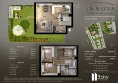 4 pokoje, mieszkanie 94,55 m², parter, oferta nr A_2b, Innova, Gdańsk, Matarnia, ul. Telewizyjna