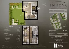 4 pokoje, mieszkanie 90,97 m², parter, oferta nr A_17b, Innova, Gdańsk, Matarnia, ul. Telewizyjna
