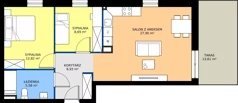 3 pokoje, mieszkanie 61,92 m², parter, oferta nr BM19, Osiedle Rodzinne 3, Busko-Zdrój, ul. Młyńska