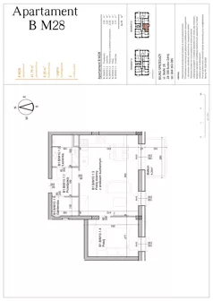 2 pokoje, mieszkanie 41,72 m², piętro 1, oferta nr BM28, Osiedle Rodzinne 3, Busko-Zdrój, ul. Młyńska