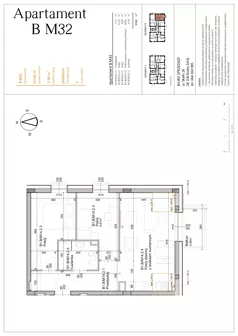3 pokoje, mieszkanie 50,66 m², piętro 2, oferta nr BM32, Osiedle Rodzinne 3, Busko-Zdrój, ul. Młyńska