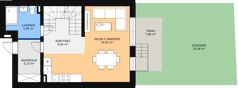4 pokoje, mieszkanie 89,95 m², parter, oferta nr 1A/2, Budziwojska 3, Rzeszów, Budziwój, ul. Budziwojska 3