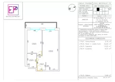2 pokoje, mieszkanie 44,14 m², piętro 1, oferta nr i19, Osiedle Pogodne, NOWY ETAP bud. I, J, Nowy Dwór Mazowiecki, Nowodworzanka, ul. Pogodna / Leśna / Dębowa