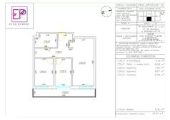 3 pokoje, mieszkanie 49,20 m², piętro 3, oferta nr i35, Osiedle Pogodne, NOWY ETAP bud. I, J, Nowy Dwór Mazowiecki, Nowodworzanka, ul. Pogodna / Leśna / Dębowa