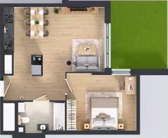2 pokoje, mieszkanie 50,31 m², parter, oferta nr 3, Apartamenty Talarowa 3, Warszawa, Białołęka, Tarchomin, ul. Talarowa