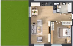 2 pokoje, mieszkanie 49,44 m², parter, oferta nr 6, Apartamenty Talarowa 3, Warszawa, Białołęka, Tarchomin, ul. Talarowa