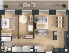 3 pokoje, mieszkanie 72,69 m², piętro 3, oferta nr WP-31, Warzelnicza Park, Warszawa, Białołęka, Brzeziny, ul. Warzelnicza