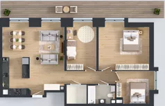 4 pokoje, mieszkanie 90,38 m², piętro 3, oferta nr WP-32, Warzelnicza Park, Warszawa, Białołęka, Brzeziny, ul. Warzelnicza