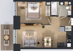 2 pokoje, mieszkanie 36,75 m², piętro 3, oferta nr WP-34, Warzelnicza Park, Warszawa, Białołęka, Brzeziny, ul. Warzelnicza