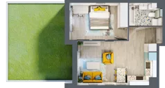 2 pokoje, mieszkanie 40,93 m², parter, oferta nr 7, Apartamenty Talarowa 3, Warszawa, Białołęka, Tarchomin, ul. Talarowa