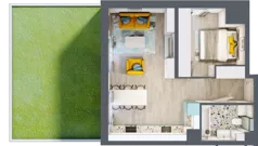 2 pokoje, mieszkanie 43,11 m², parter, oferta nr 10, Apartamenty Talarowa 3, Warszawa, Białołęka, Tarchomin, ul. Talarowa