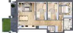 4 pokoje, mieszkanie 70,16 m², parter, oferta nr WP-2, Warzelnicza Park, Warszawa, Białołęka, Brzeziny, ul. Warzelnicza
