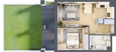 2 pokoje, mieszkanie 37,39 m², parter, oferta nr WP-9, Warzelnicza Park, Warszawa, Białołęka, Brzeziny, ul. Warzelnicza