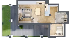 2 pokoje, mieszkanie 50,67 m², parter, oferta nr WP-1, Warzelnicza Park, Warszawa, Białołęka, Brzeziny, ul. Warzelnicza