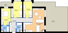 4 pokoje, mieszkanie 86,15 m², piętro 4, oferta nr M52, Wywrockiego 11 - mieszkania, Rzeszów, Staroniwa, ul. Wywrockiego 11