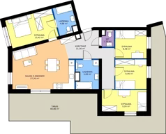5 pokoi, mieszkanie 91,30 m², piętro 5, oferta nr M56, Wywrockiego 11 - mieszkania, Rzeszów, Staroniwa, ul. Wywrockiego 11