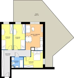4 pokoje, mieszkanie 66,85 m², parter, oferta nr M1, Wywrockiego 11 - mieszkania, Rzeszów, Staroniwa, ul. Wywrockiego 11
