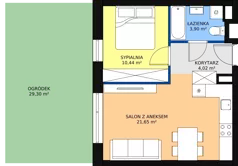 2 pokoje, mieszkanie 40,01 m², parter, oferta nr C5, Rodzinna Malta, Poznań, Warszawskie-Pomet-Maltańskie, Komandoria, ul. Bnińska