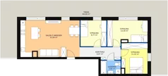 4 pokoje, apartament 75,92 m², piętro 3, oferta nr C19, Rodzinna Malta, Poznań, Warszawskie-Pomet-Maltańskie, Komandoria, ul. Bnińska