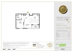 2 pokoje, mieszkanie 43,98 m², piętro 1, oferta nr WKJ-LM-17, Wola Księcia Janusza, Warszawa, Wola, Koło, ul. Księcia Janusza Warszawa 