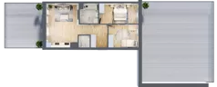 3 pokoje, mieszkanie 56,42 m², piętro 1, oferta nr 5, Choiny 3 Budynek B3, Lublin, Czechów Północny, ul. Choiny 3