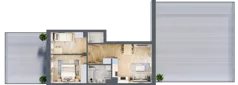 3 pokoje, mieszkanie 52,11 m², piętro 1, oferta nr 28, Choiny 3 Budynek B3, Lublin, Czechów Północny, ul. Choiny 3