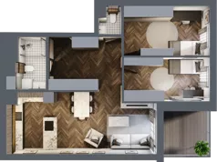 3 pokoje, apartament 69,22 m², piętro 3, oferta nr 12, Północna 31, Lublin, Śródmieście, Czechów Południowy, ul. Północna 31