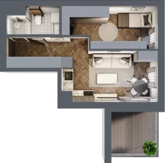 2 pokoje, apartament 35,11 m², piętro 5, oferta nr 33, Północna 31, Lublin, Śródmieście, Czechów Południowy, ul. Północna 31