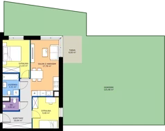 3 pokoje, mieszkanie 54,69 m², parter, oferta nr 37, Choiny 3 Budynek B2, Lublin, Czechów Północny, ul. Choiny 3