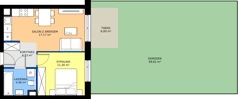 2 pokoje, mieszkanie 37,46 m², parter, oferta nr 38, Choiny 3 Budynek B2, Lublin, Czechów Północny, ul. Choiny 3