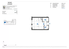 1 pokój, mieszkanie 32,84 m², parter, oferta nr 1, Choiny 3 Budynek B2, Lublin, Czechów Północny, ul. Choiny 3