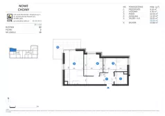 3 pokoje, mieszkanie 56,64 m², piętro 2, oferta nr 10, Choiny 3 Budynek B2, Lublin, Czechów Północny, ul. Choiny 3