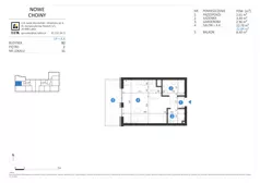 1 pokój, mieszkanie 32,84 m², piętro 2, oferta nr 11, Choiny 3 Budynek B2, Lublin, Czechów Północny, ul. Choiny 3