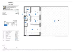 3 pokoje, mieszkanie 64,37 m², parter, oferta nr 2, Choiny 3 Budynek B2, Lublin, Czechów Północny, ul. Choiny 3