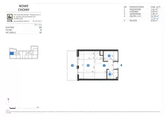 1 pokój, mieszkanie 32,84 m², piętro 4, oferta nr 21, Choiny 3 Budynek B2, Lublin, Czechów Północny, ul. Choiny 3