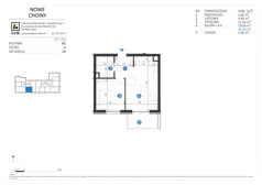 2 pokoje, mieszkanie 40,69 m², piętro 4, oferta nr 23, Choiny 3 Budynek B2, Lublin, Czechów Północny, ul. Choiny 3