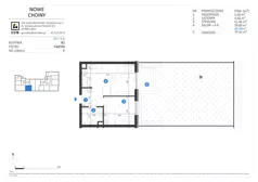 2 pokoje, mieszkanie 40,69 m², piętro 4, oferta nr 23, Choiny 3 Budynek B2, Lublin, Czechów Północny, ul. Choiny 3