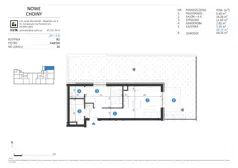 2 pokoje, mieszkanie 44,37 m², parter, oferta nr 34, Choiny 3 Budynek B2, Lublin, Czechów Północny, ul. Choiny 3