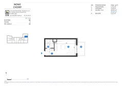 1 pokój, mieszkanie 28,20 m², piętro 1, oferta nr 42, Choiny 3 Budynek B2, Lublin, Czechów Północny, ul. Choiny 3
