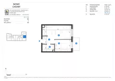 2 pokoje, mieszkanie 48,14 m², piętro 1, oferta nr 43, Choiny 3 Budynek B2, Lublin, Czechów Północny, ul. Choiny 3