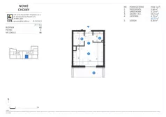1 pokój, mieszkanie 30,73 m², piętro 1, oferta nr 46, Choiny 3 Budynek B2, Lublin, Czechów Północny, ul. Choiny 3