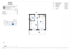 2 pokoje, mieszkanie 37,46 m², piętro 2, oferta nr 52, Choiny 3 Budynek B2, Lublin, Czechów Północny, ul. Choiny 3