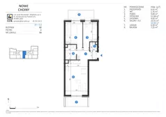3 pokoje, mieszkanie 59,98 m², piętro 2, oferta nr 54, Choiny 3 Budynek B2, Lublin, Czechów Północny, ul. Choiny 3