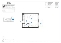 2 pokoje, mieszkanie 48,14 m², piętro 4, oferta nr 64, Choiny 3 Budynek B2, Lublin, Czechów Północny, ul. Choiny 3
